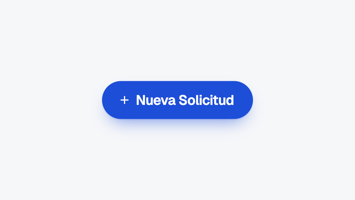 Botón «+ Nueva Solicitud» para crear una tarea en la plataforma