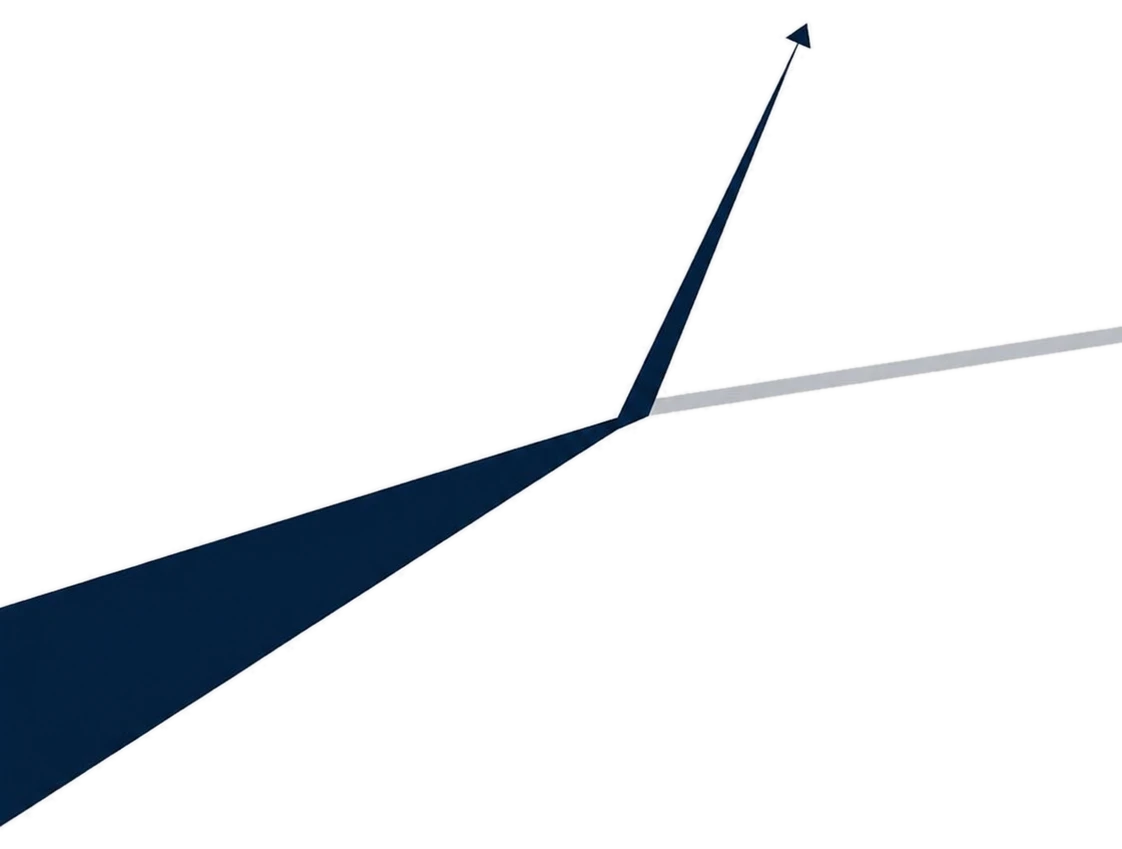 Flecha de crecimiento ascendente
