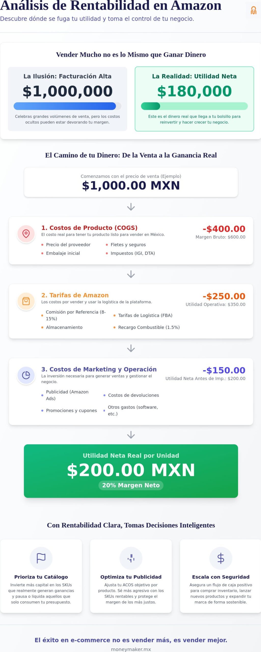 Análisis de rentabilidad por producto en Amazon: Guía estratégica para dueños de marcas en 2026